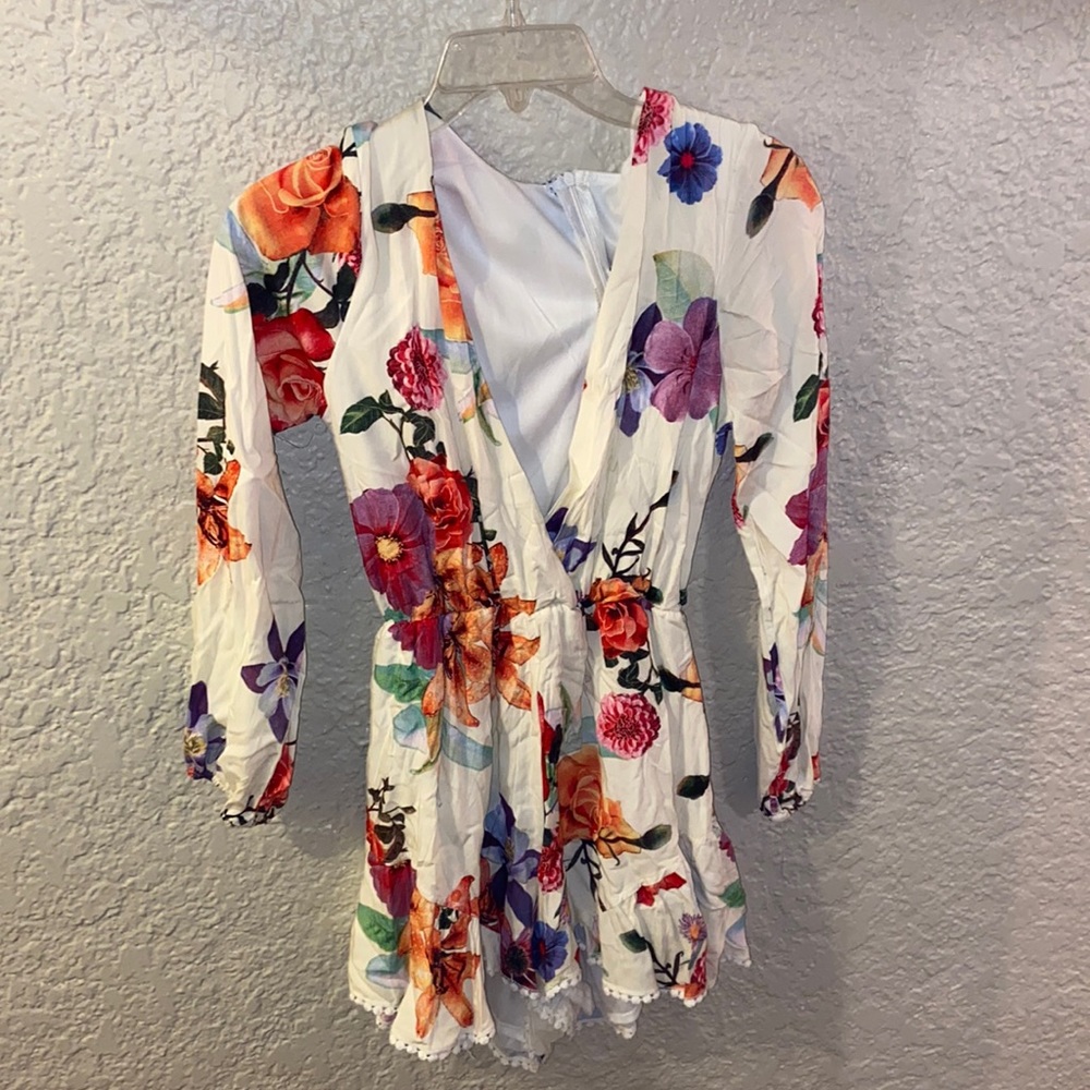 Floral pattern romper